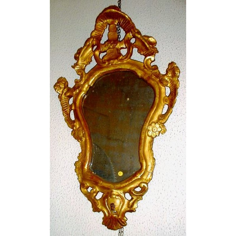 Specchio in legno dorato XVIII° S.