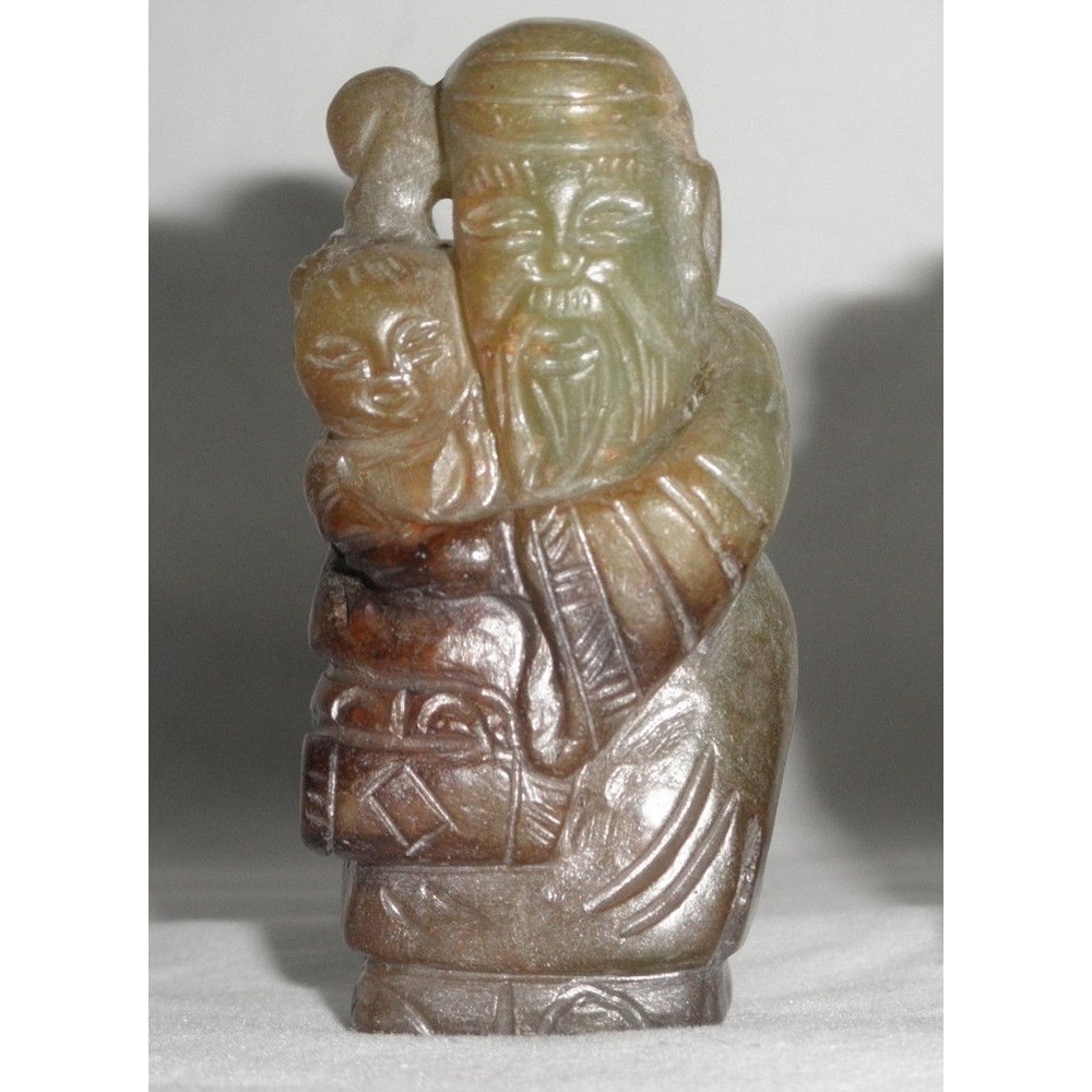 Rare Yuan or early Ming  jade Shoulao figure