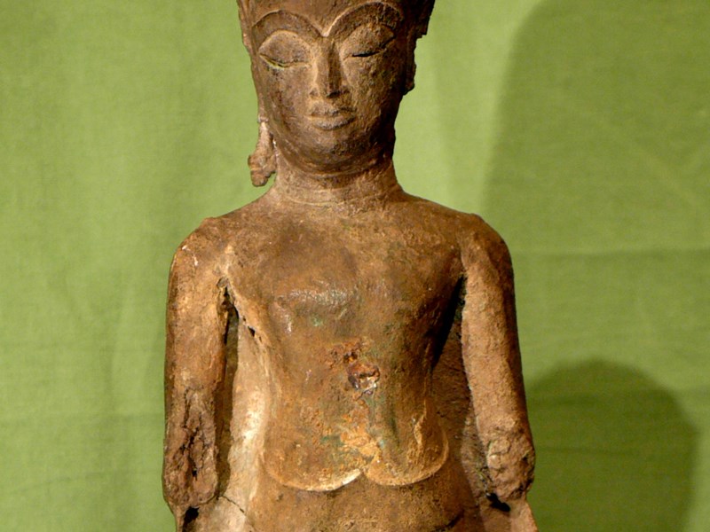 Buddha Shakyamuni in bronzo Thailandia, stile di Ayuthya, XV secolo