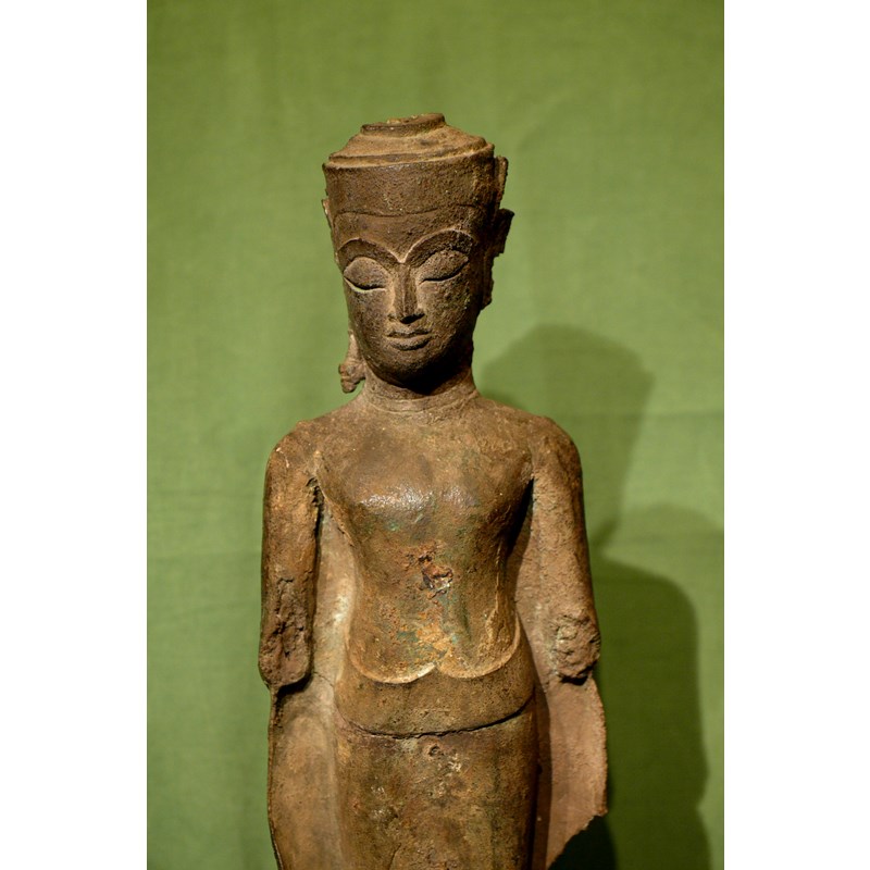 Buddha Shakyamuni in bronzo Thailandia, stile di Ayuthya, XV secolo
